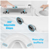 Toilet Seat Universal Soft Close Heavy Duty Bathroom Toilet Lid Cover w/ Fitting