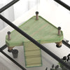 PawHut Turtle Tank Glass Turtle Aquarium w/ Easy Drainage