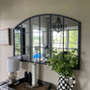 Large Window Style Wall Mirror Home Decor Rustic Art Room Hallway Arched Mirrors