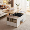 Lift Top Coffee Table With 2 Drawers Storage End Table Tea Table for Living Room