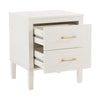 Dusk Sienna Natural & Gold Effect 2 Drawer Bedside Table RRP £599