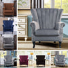 Orthopedic Cocktail Armchair Shell Back Leisure Sofa Oyster Accent Chair Bedroom