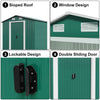 Metal Garden Shed 6X4 Large Outdoor Garden Storage House ApexRoof WITH FREE BASE