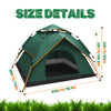 Full Automatic Instant Pop Up Camping Tent Family Outdoor Hiking Shelter 3-4 Man