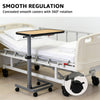 Ergonomic Overbed Laptop Table – Multi-Angle Tilting Desktop with Safety Barrier