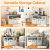 Kids Toy Organizer 3 Bin Storage Cabinet Bookcase Wooden Bookshelf Display Rack