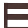 Bed Frame Dark Brown Solid Pine Wood 160x200 D7K2