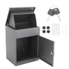 Large Letter Box Post Box Mail Letterbox Top Drop Parcel Delivery Box Lockable