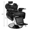 Professional Barber Chair 8702A Adjustable Salon Spa Hydraulic Seating Black
