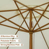 3.3(m) Garden Parasol Umbrella Outdoor Sun Shade Canopy with 8 Ribs Beige