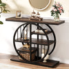 Tribesigns Console Table, 100 cm Industrial 5-Tier Sofa Table Entryway Table