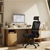 Office Desk Chair Ergonomic Computer Chair w/ Adjustable Lumbar Headrest Black