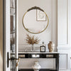 French Style Round Wall Mirror Wall Mounted Bathroom Mirror Hotel Dressing Table