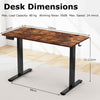 120 x 60cm Height Adjustable Desk Electric Standing Desk Home Office