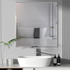 Bevelled Frameless Unframed Bathroom Mirror Self-Adhesive or Wall Hanging