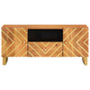 TV Cabinet Brown and Black 105x33.5x46 Solid Wood K3L3