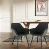 1/2/4/6x Dining Chairs Lounge Kitchen Backrest Living Room Armchair Velvet Metal