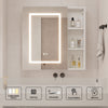 LED Bathroom Mirror Cabinet with Demister illuminated Storage Cabinet Wall Mount