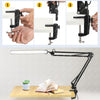 Pro Eye-Care LED Desk Lamp 360° Adjustable Swing Arm & Dimmable Light With Clamp