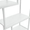 5 Tier Wood Metal Storage Shelf Free Standing Living Room Display Shelving Unit