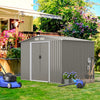 8’ x 6’ Outdoor Storage Shed Galvanized Steel Tool Shed