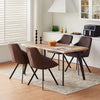2x Dining Chairs Metal Legs Tub Chairs Dining Room Reception Kitchen Chairs
