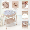 Baby Changing Table Portable Folding Infant Nursery Diaper Station with Bathtub