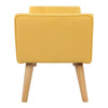 Fabric Upholstered Bedroom Bed End Bench Hallway Stool Chair Window Seat Yellow