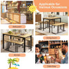Breakfast Table Furniture Set Space-Saving Dinette W/ Rustproof Metal Frame