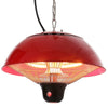 Outdoor Indoor Ceiling Hanging Electric Heater 1500W Patio Heaters Lamp w/Remote
