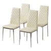 Dining Chairs in Faux Leather Modern Kitchen Chairs Side Stools Upholstery Seat