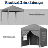 Heavy Duty Pop Up Gazebo 2x2m UV Garden Party Camping Canopy Tent with 4 Sides