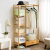 Wooden Clothes Rail Rack Garment Heavy Duty Coat Hat Hanging Stand Open Wardrobe