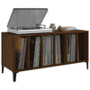 Gecheer Home Turntable Stand with Vinyl Record Storage Wood Side Cabinet J1D3