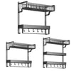 Bathroom Rack Wall Mount Storage Shelf Shower Caddy Organiser Towel Rail Holder