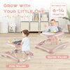 Toddler Activity Center Baby Walker & Push Walker with Wheels-Pink