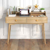 Home Office 120 CM Wood Study Writing Desk w/ Hutch and Drawers