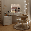 17 LED Hollywood Vanity Makeup Mirror Lighted Touch Screen Light Up 80x60cm Gold