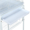 Parrot Cage Bird Cage Metal Budgies Cage with Roof Top&Toys with Rolling Stand
