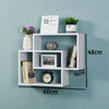 Display Space Saving Multi Compartment Floating Wall Shelves Display Shelf