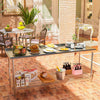 Kitchen Work Table Commercial Catering Bench Utility Stainless Steel Backsplash