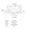 65W LED Ceiling Light, Modern Petal Design, 6450LM