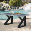 2x Industrial Steel Table Legs Stand Feet Trapezium X A Sandglass Shape Frame UK