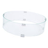 Round OUTDOORS Gas Fire Pit Table Wind Guard Clear Tempered Flame Glass Shield