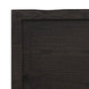 Wall Shelf Dark Grey 200x50x4 Treated Solid Wood Oak E3N7