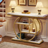 105cm Console Table, 4-Tier Modern Entryway Sofa Table Behind Couch Table