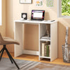 Small Computer Desk 80cm Home Office Desk Study Writing Desk w/2 Compartments