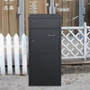 Large Parcel Post Drop Steel Box Outdoor Lockable Letter Mail Package Box w/ Key