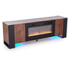 Electric Fireplace With TV Stand Unit Entertainment Cabinet Heater Flame 12 LED