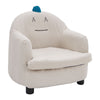 Upholstered Fabric Armchair Wing Back Fireside Chair Lounge Sofa Cushioned Seat
